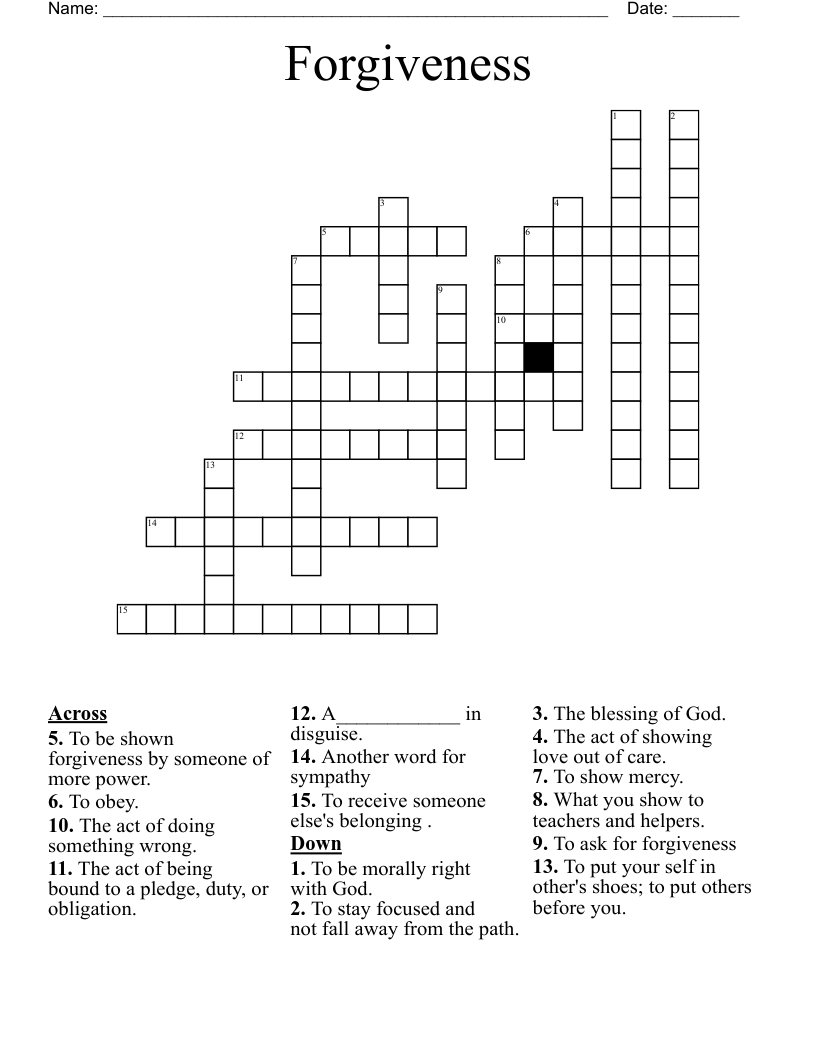 sympathy crossword clue 4 letters