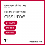 synonym assume