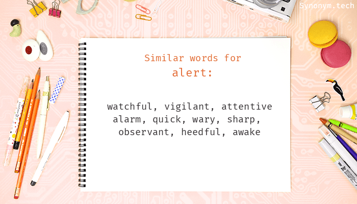 synonym for alert