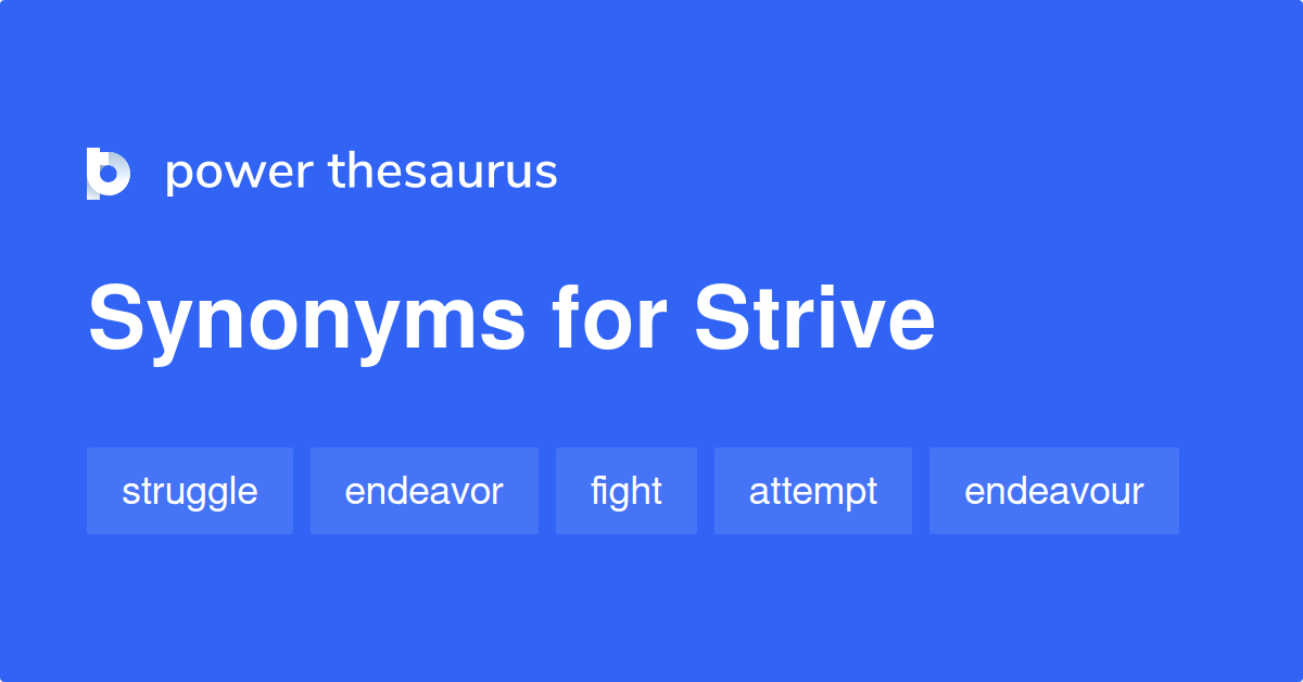 synonym for strive