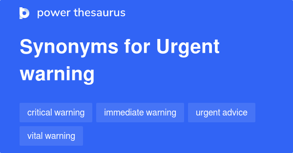 synonym for urgency