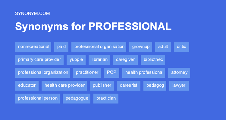 synonym professional