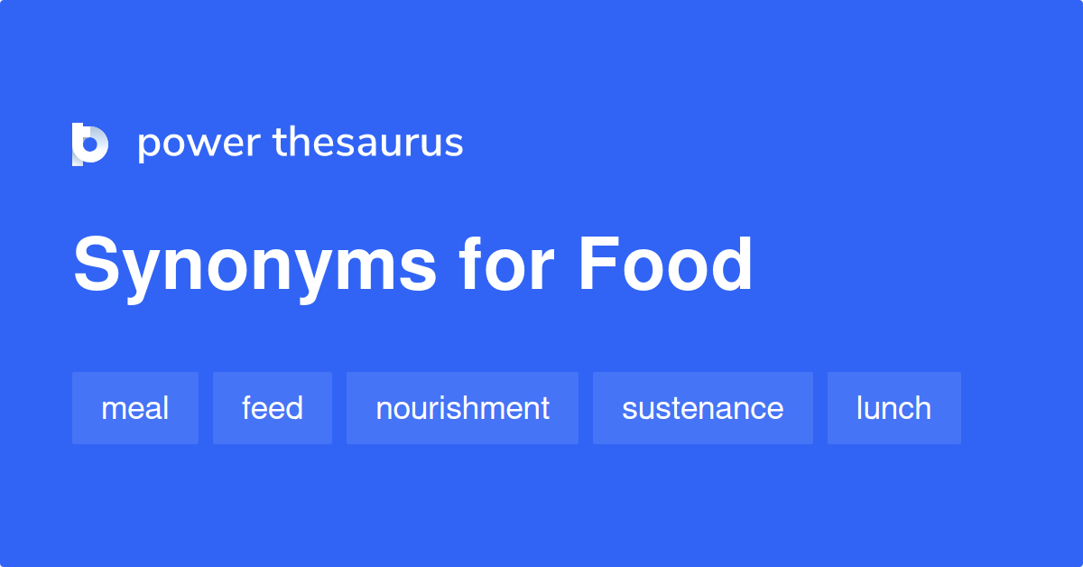 synonyms for food