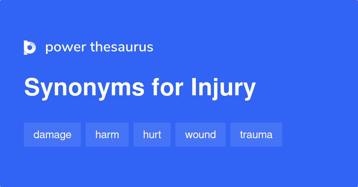 synonyms for injury