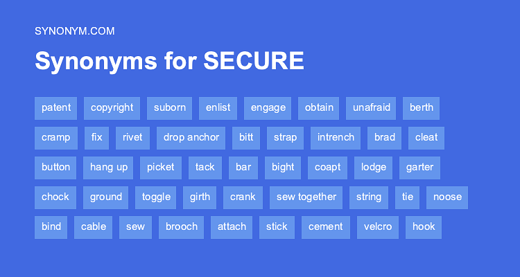 synonyms for security