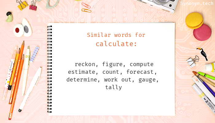 synonyms of calculating