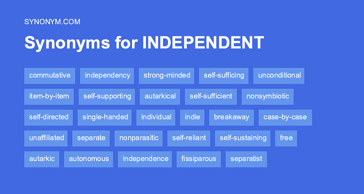 synonyms of independent