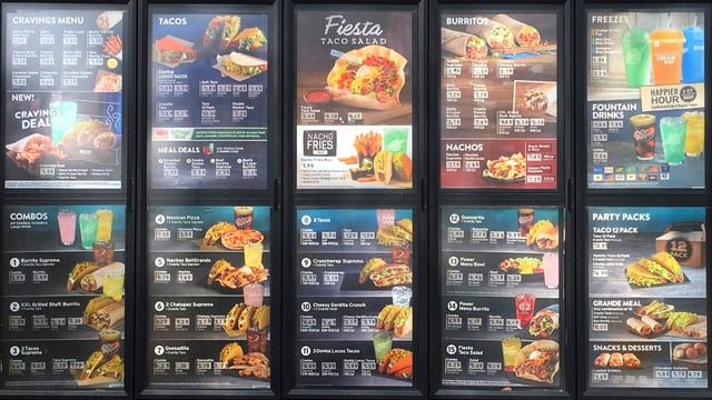 taco bell australia menu