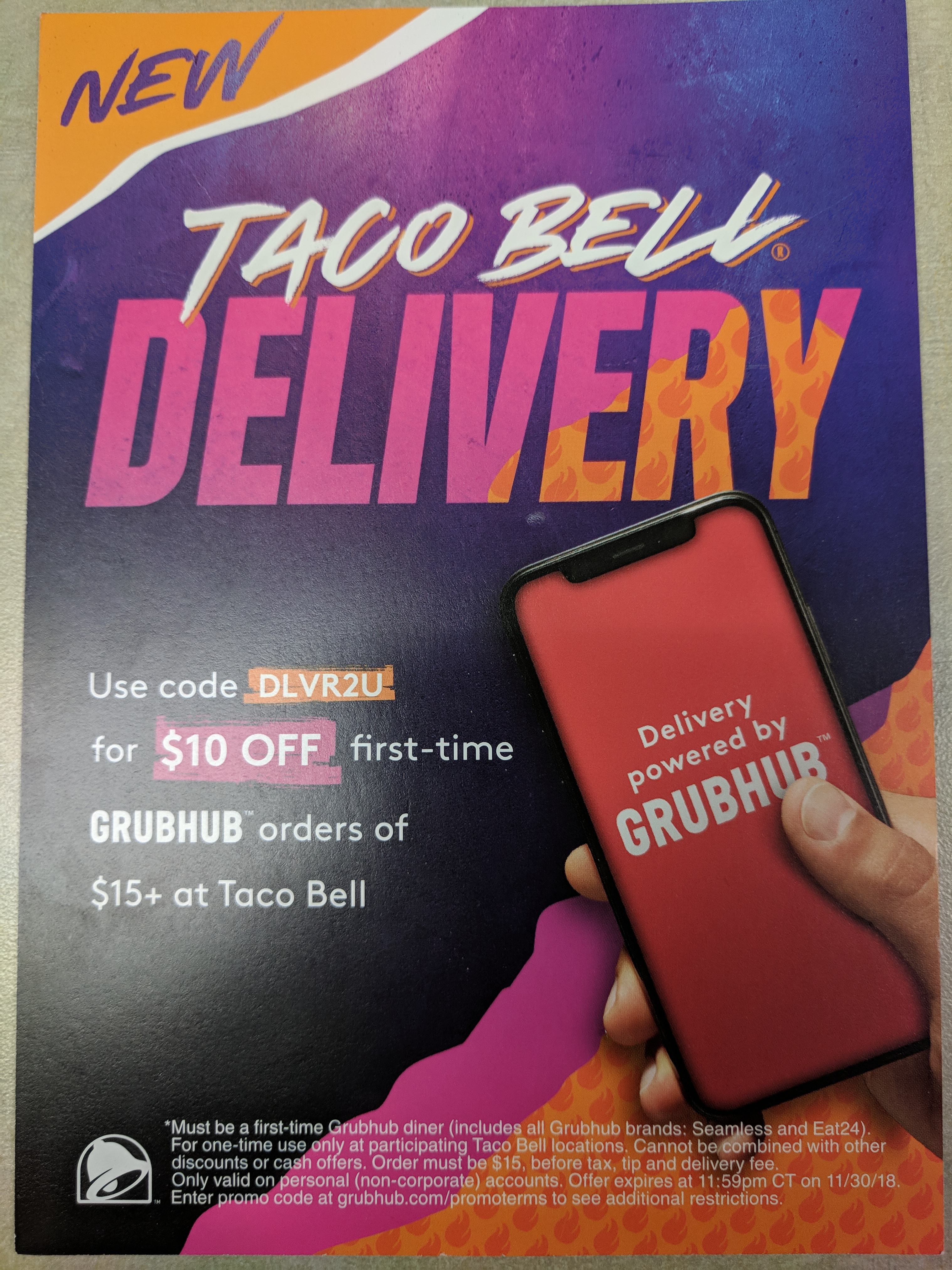 taco bell code entry