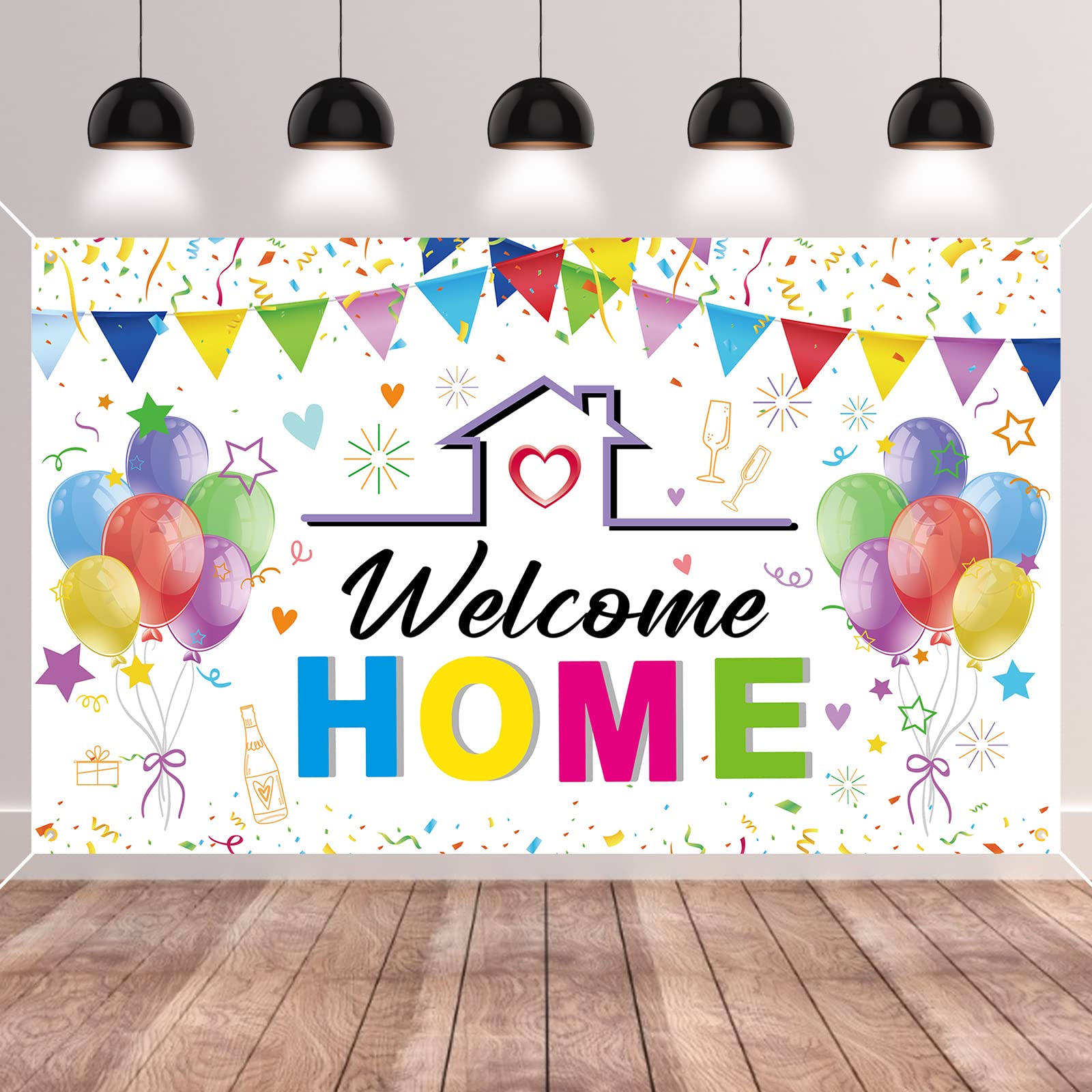 tarpaulin welcome home background