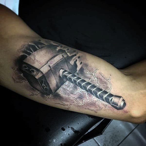 tattoos of thors hammer