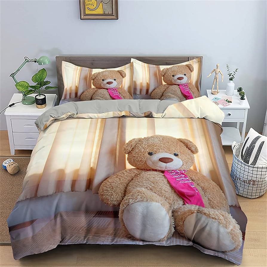 teddy bear duvet set king size