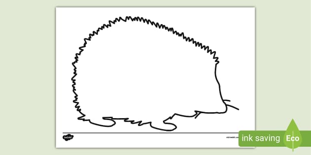 template of hedgehog