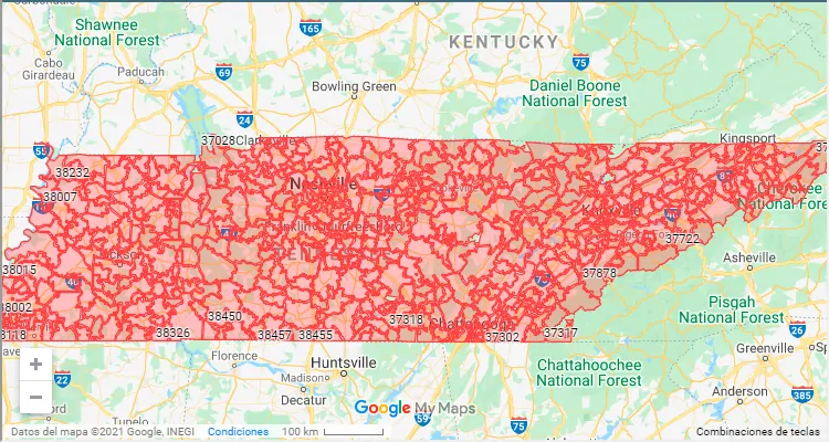 tennessee postal code