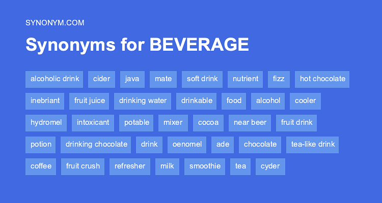 thesaurus beverage