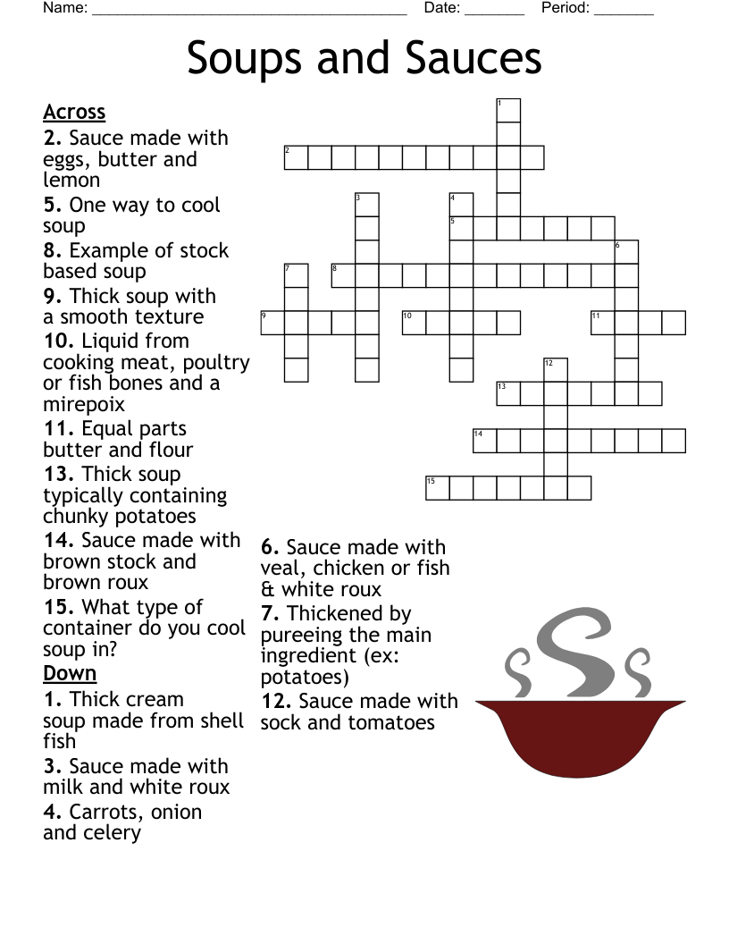 thick soup crossword puzzle clue