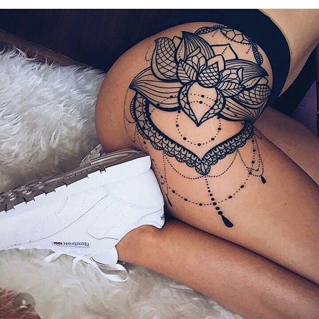 thigh tattoos for women