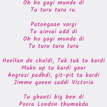 thumakda lyrics