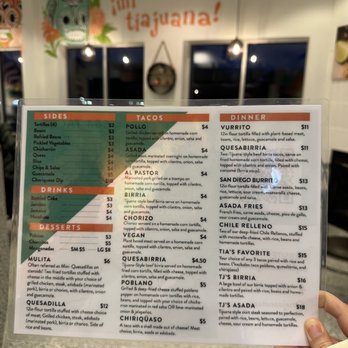 tia juana grand rapids menu