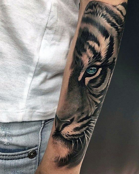 tiger eyes tattoo