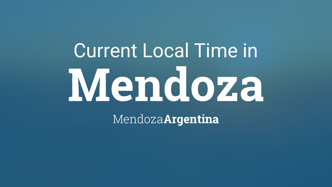 time in mendoza argentina