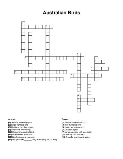 tiny bird crossword clue