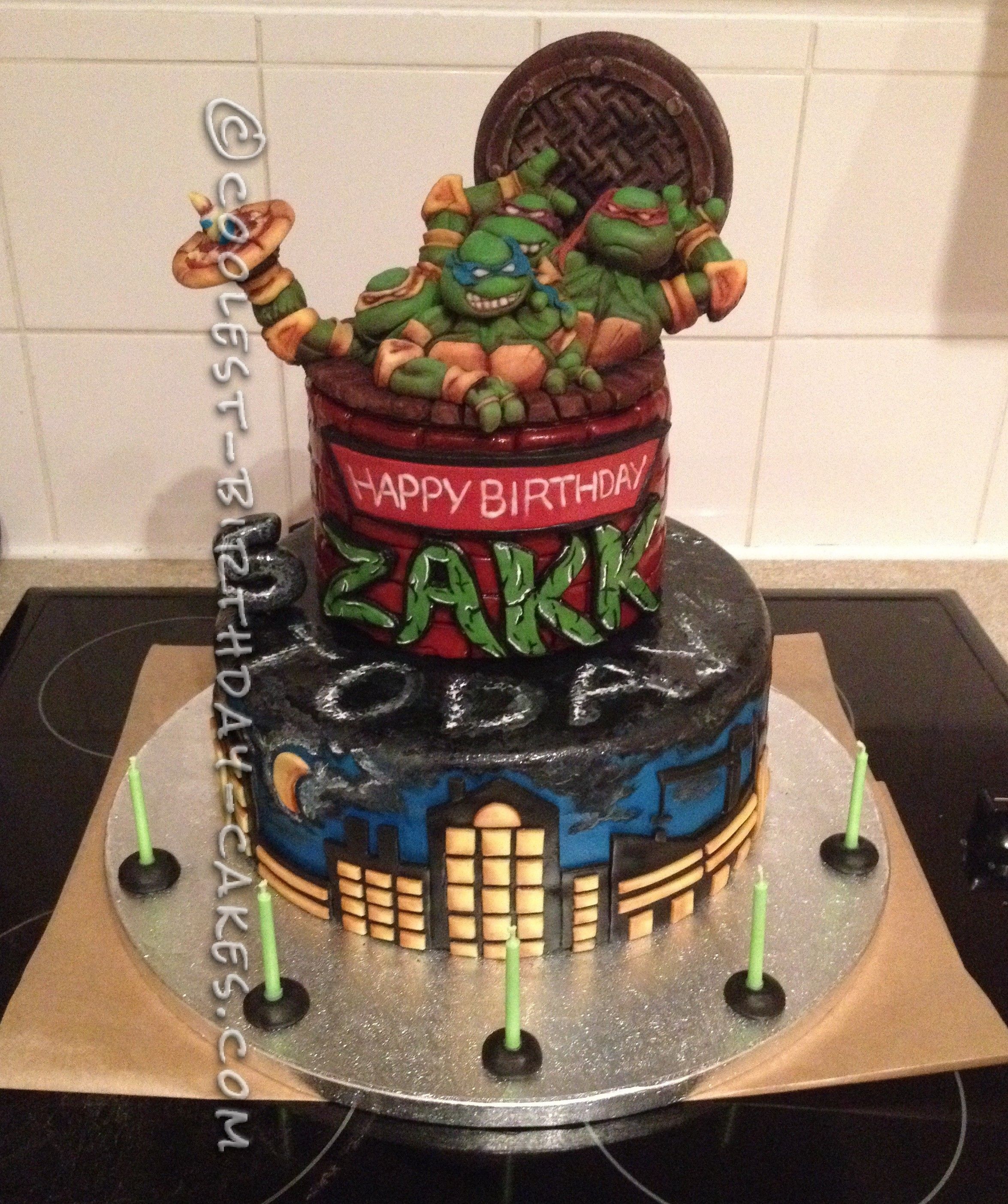 tmnt birthday cake