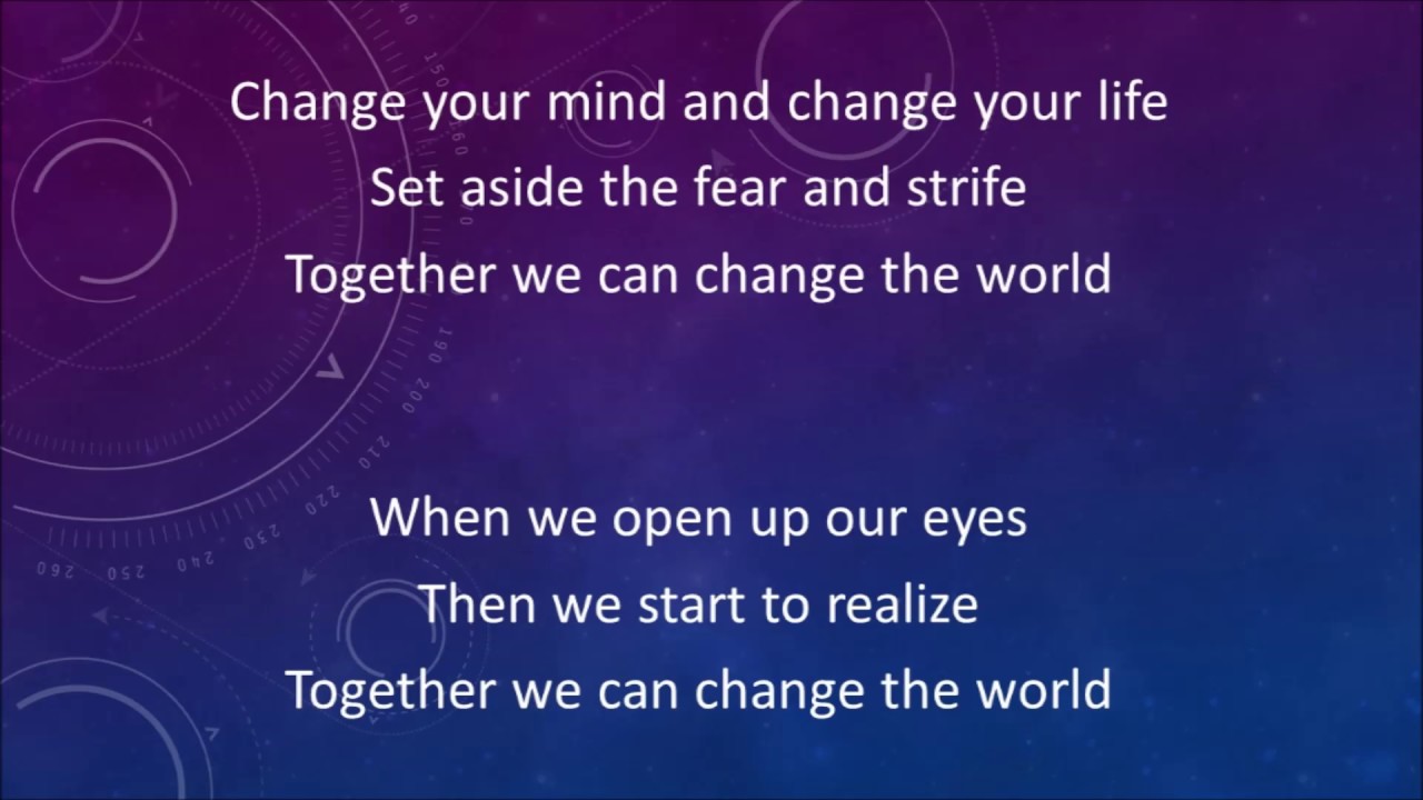 together we can change the world lyrics