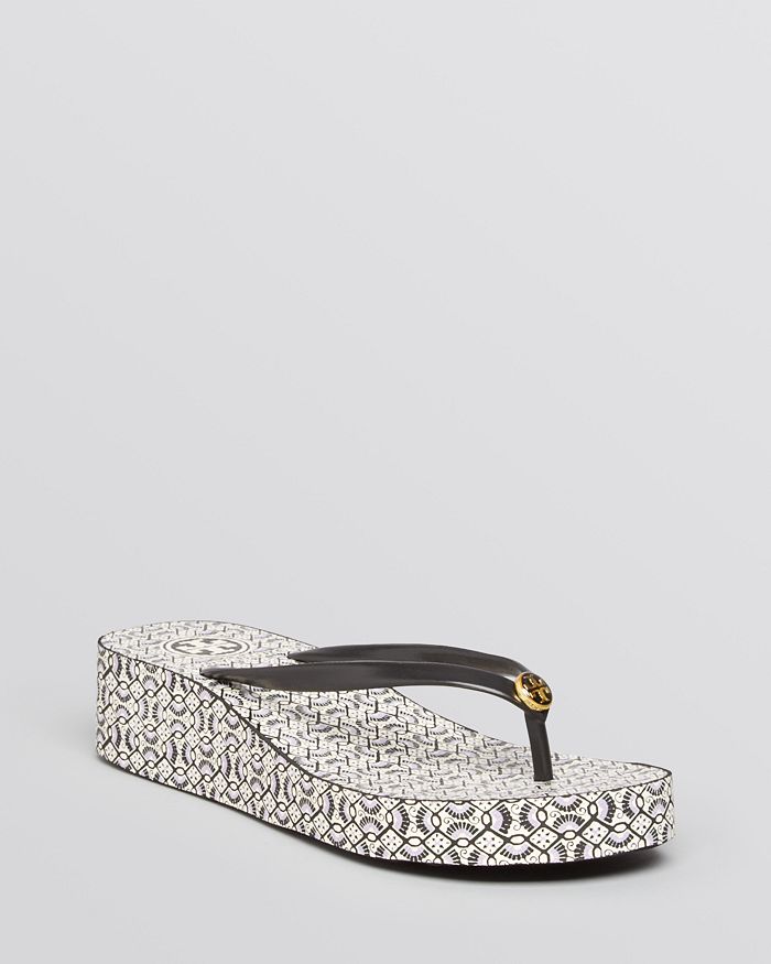 tory burch wedge flip flops