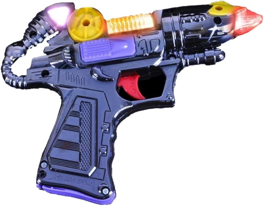 toy gun with lights and sound