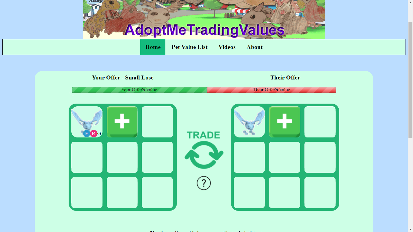 trading value adopt me