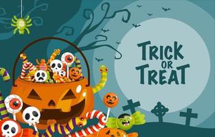 trick or treat vector