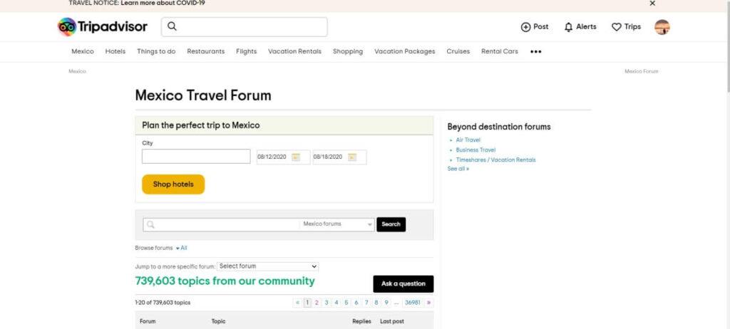 tripadvisor forum air travel