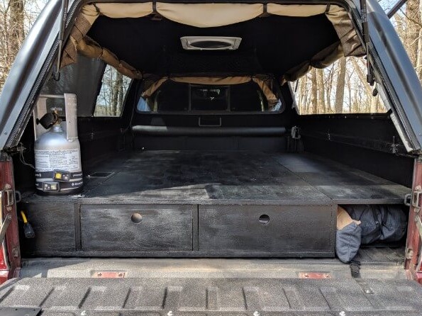 truck bed sleeping platform