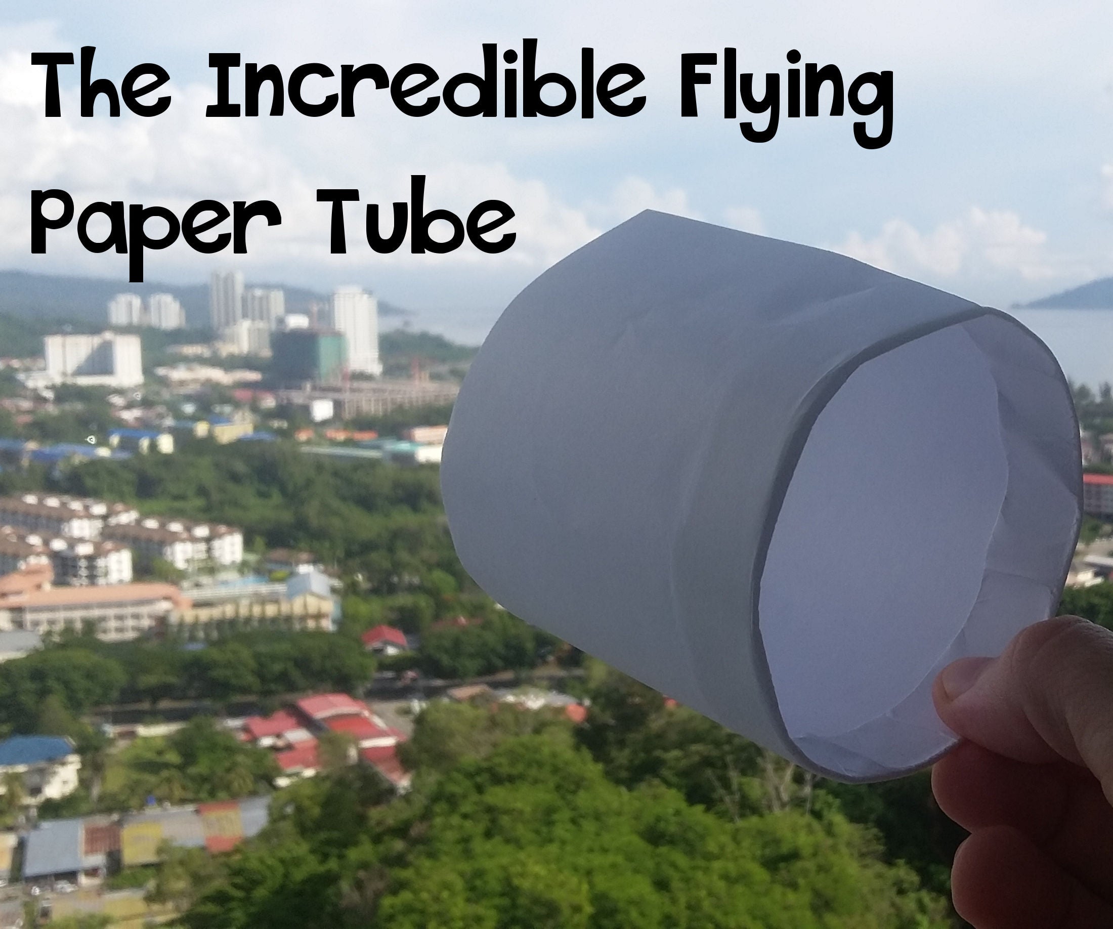 tube paper airplane