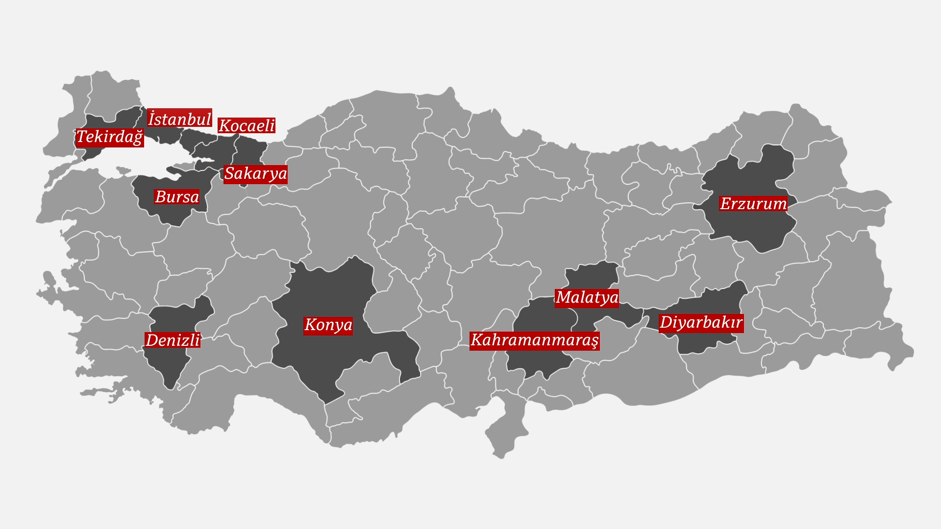 türkiye haritası corona