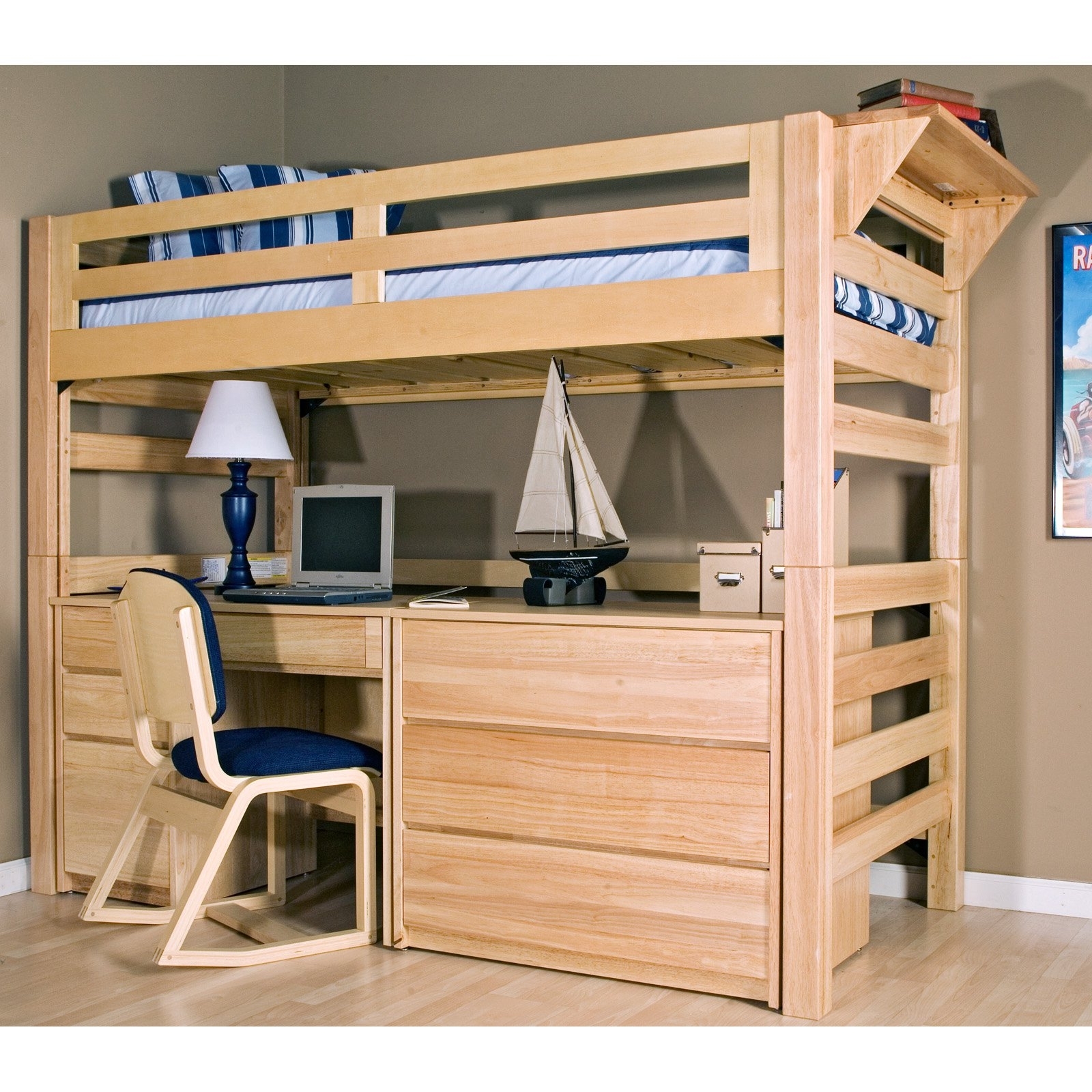 twin xl lofted bed