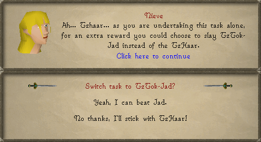 tzhaar slayer task osrs