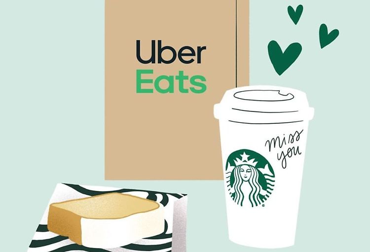 uber eats starbucks