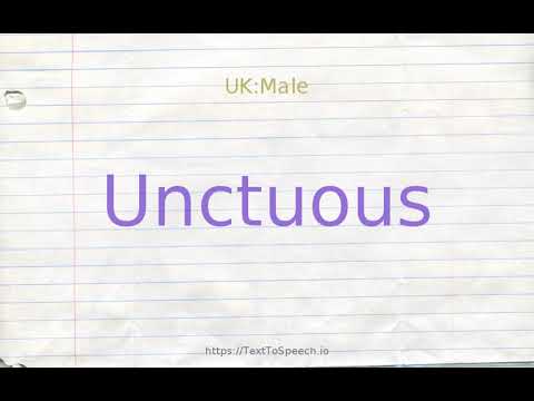 unctuous synonym