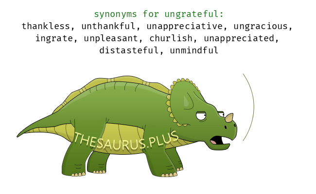 ungrateful thesaurus