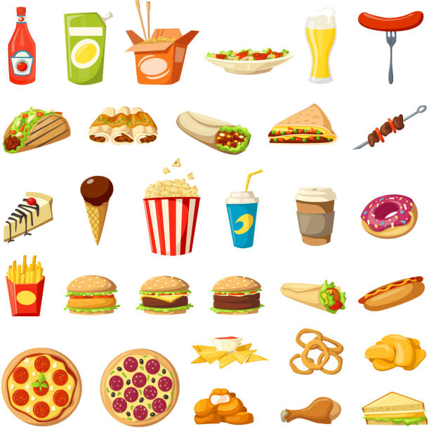 unhealthy food clipart