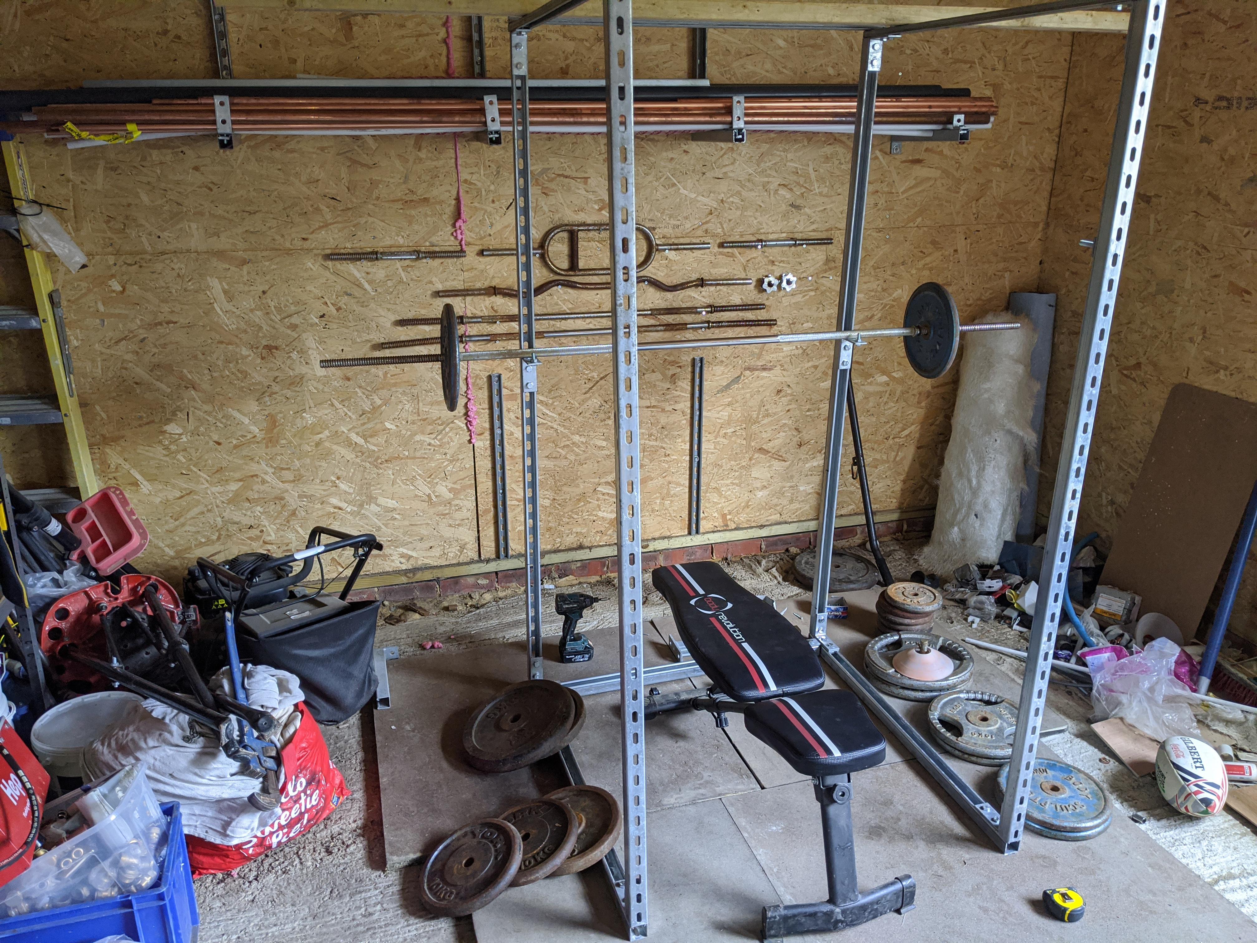 unistrut pull up bar