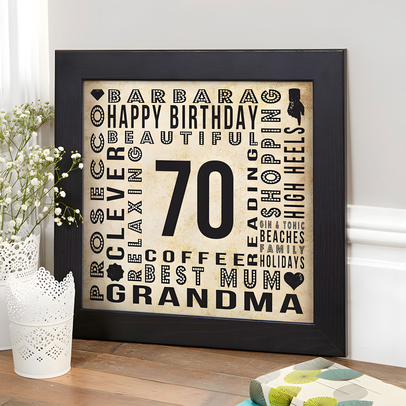 unusual 70th birthday gifts for her uk