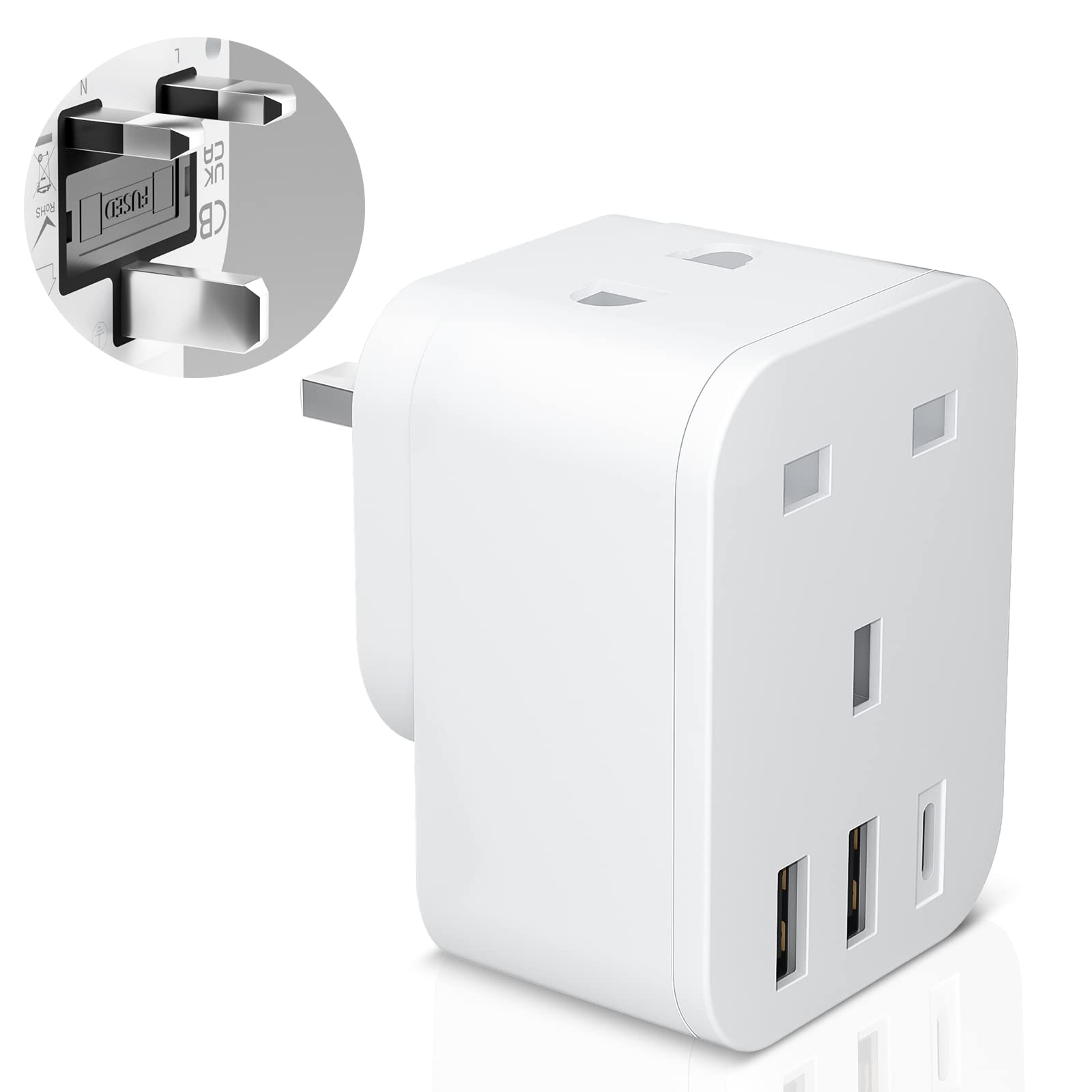 usb outlet plug adapter