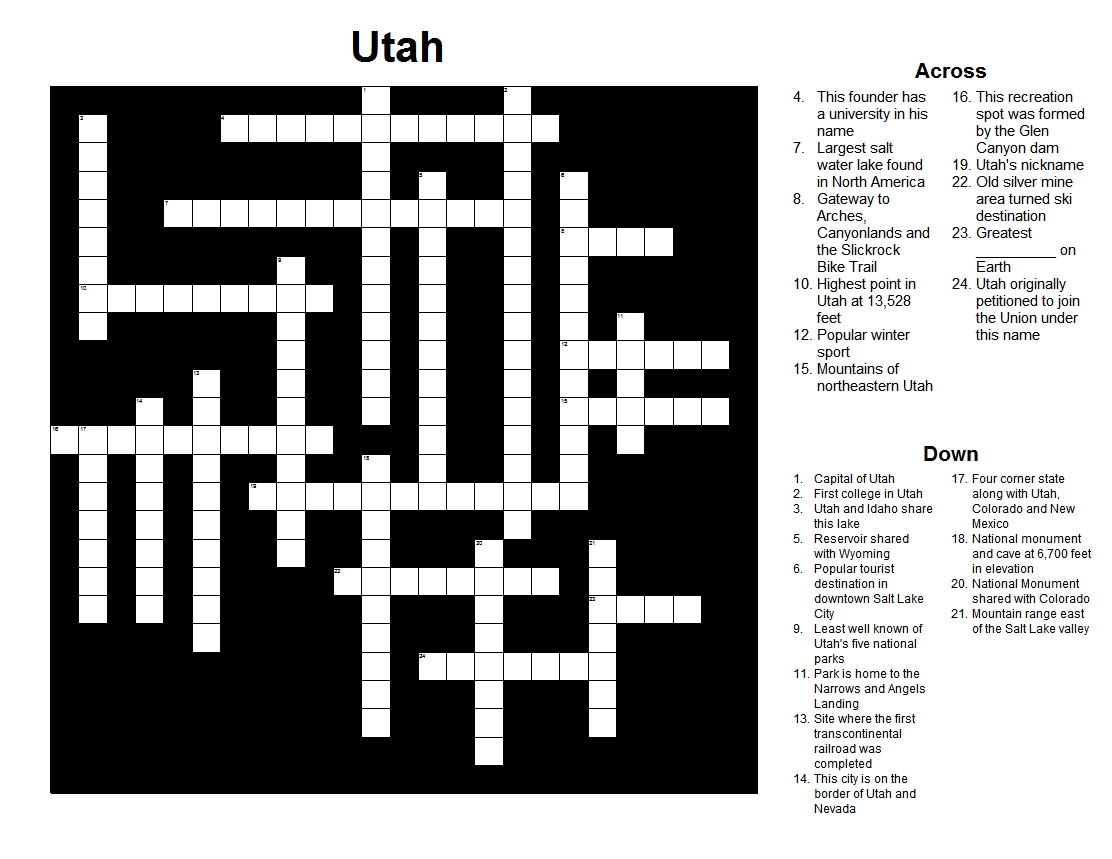 ut crossword puzzle