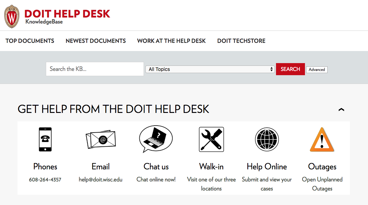 uw madison doit help desk