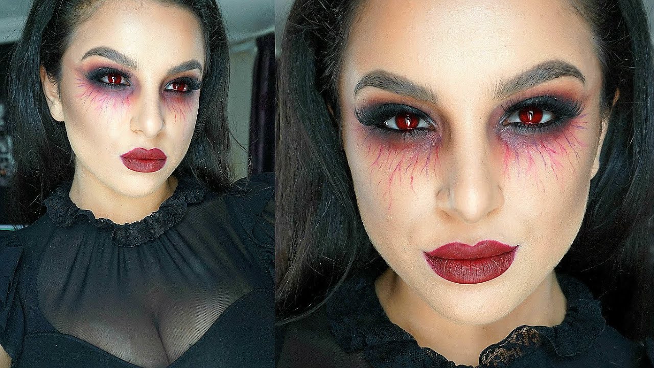 vampire makeup woman