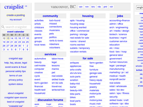 vancouver craigslist