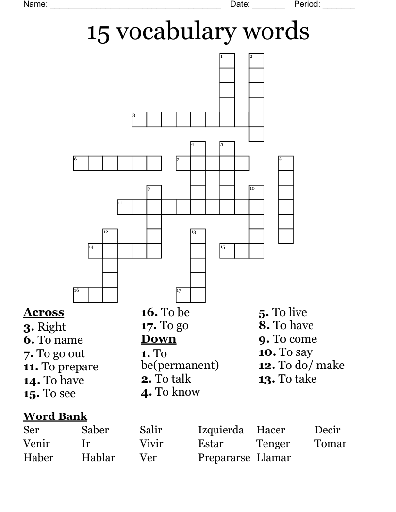 verbiage crossword clue